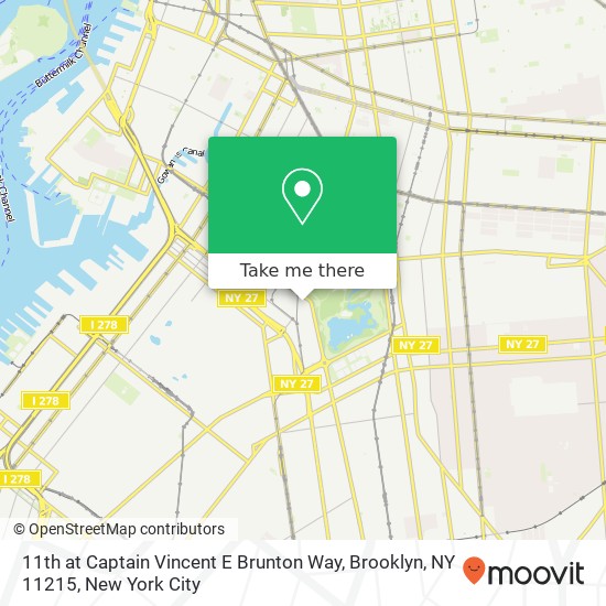 11th at Captain Vincent E Brunton Way, Brooklyn, NY 11215 map