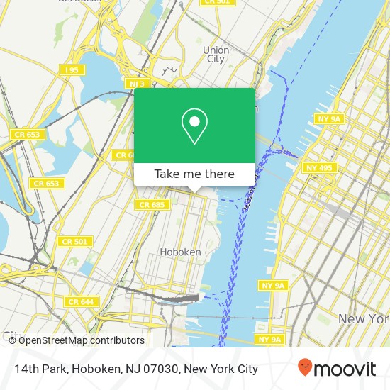 14th Park, Hoboken, NJ 07030 map