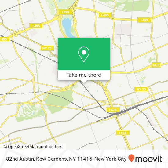 Mapa de 82nd Austin, Kew Gardens, NY 11415