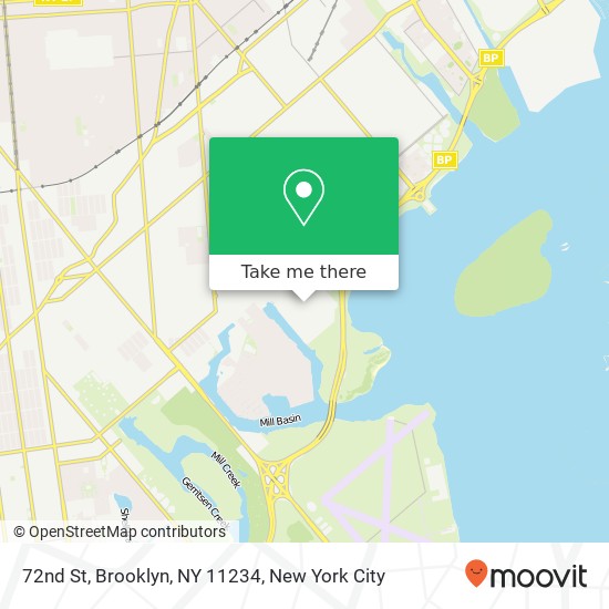 Mapa de 72nd St, Brooklyn, NY 11234