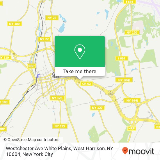 Westchester Ave White Plains, West Harrison, NY 10604 map