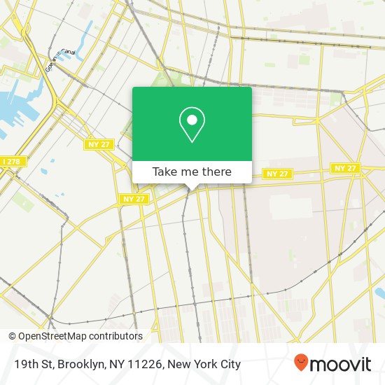 19th St, Brooklyn, NY 11226 map