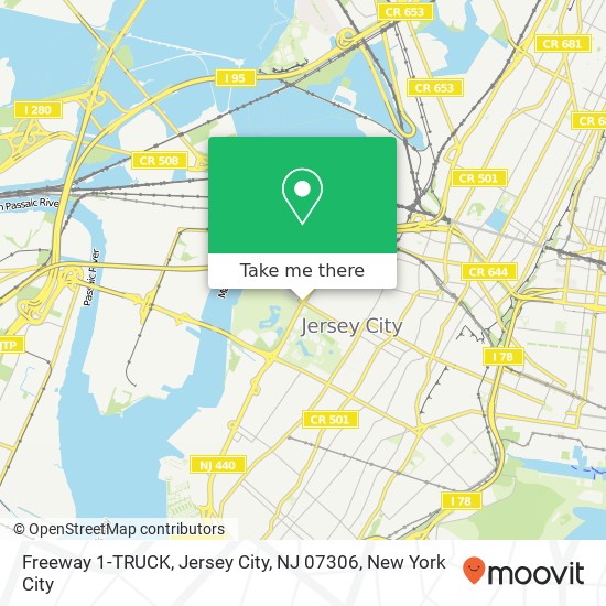 Freeway 1-TRUCK, Jersey City, NJ 07306 map