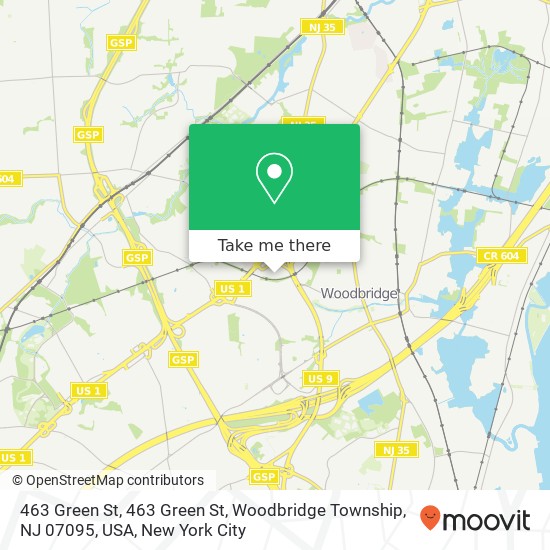 463 Green St, 463 Green St, Woodbridge Township, NJ 07095, USA map