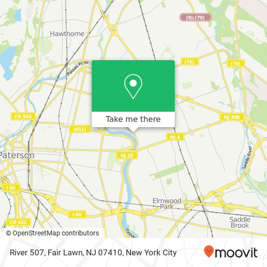 Mapa de River 507, Fair Lawn, NJ 07410