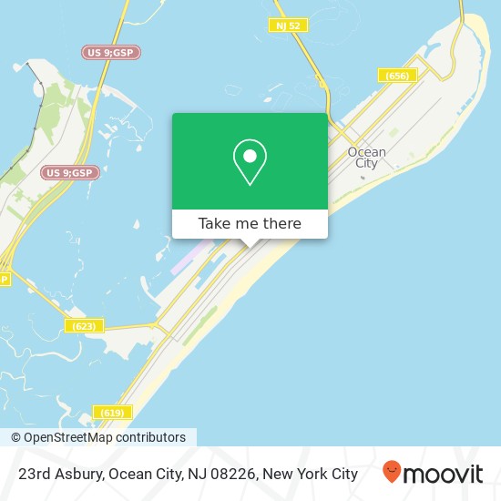 Mapa de 23rd Asbury, Ocean City, NJ 08226