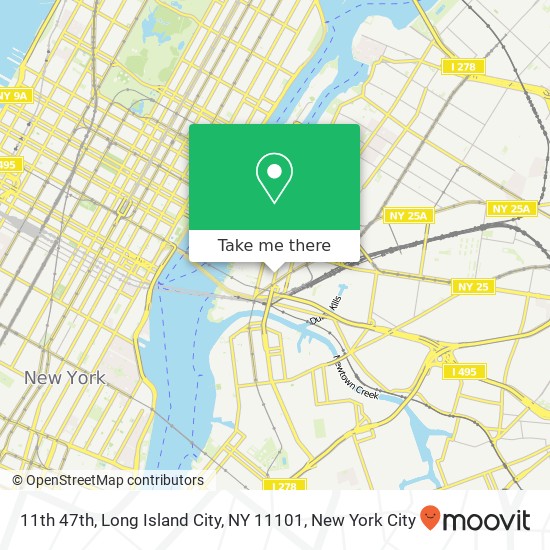 Mapa de 11th 47th, Long Island City, NY 11101