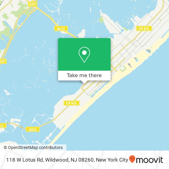 118 W Lotus Rd, Wildwood, NJ 08260 map