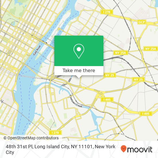 Mapa de 48th 31st Pl, Long Island City, NY 11101