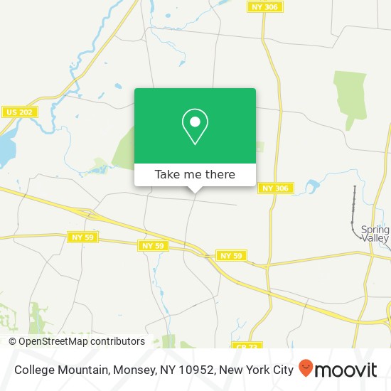 Mapa de College Mountain, Monsey, NY 10952