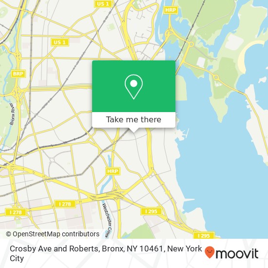 Crosby Ave and Roberts, Bronx, NY 10461 map