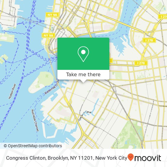 Congress Clinton, Brooklyn, NY 11201 map
