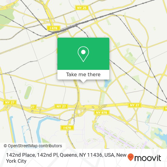 Mapa de 142nd Place, 142nd Pl, Queens, NY 11436, USA