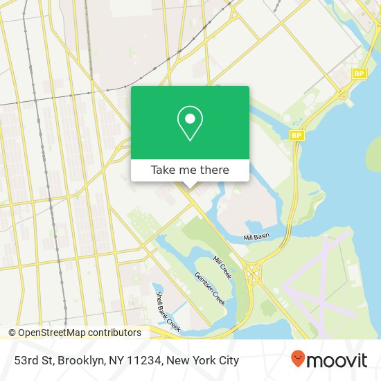 Mapa de 53rd St, Brooklyn, NY 11234