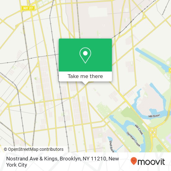 Mapa de Nostrand Ave & Kings, Brooklyn, NY 11210