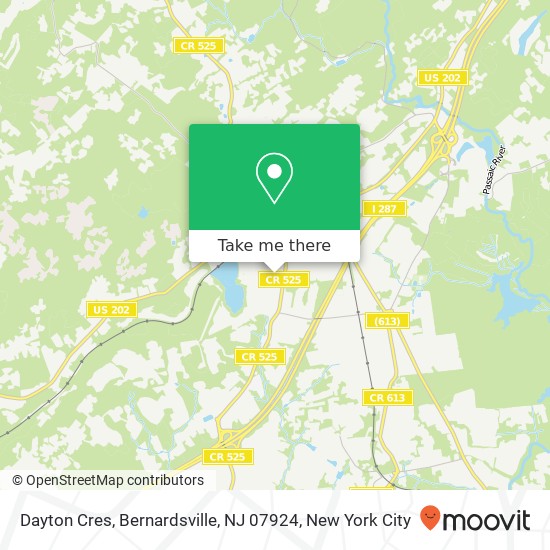 Mapa de Dayton Cres, Bernardsville, NJ 07924