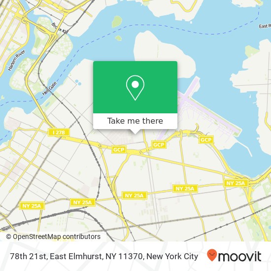 Mapa de 78th 21st, East Elmhurst, NY 11370