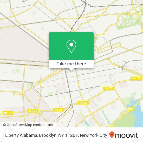 Liberty Alabama, Brooklyn, NY 11207 map