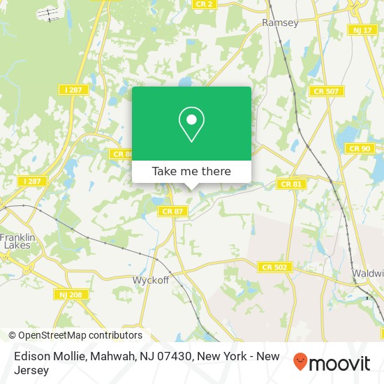 Edison Mollie, Mahwah, NJ 07430 map