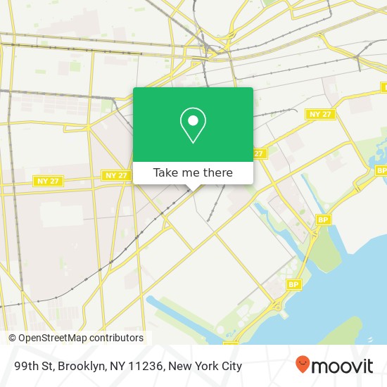 Mapa de 99th St, Brooklyn, NY 11236