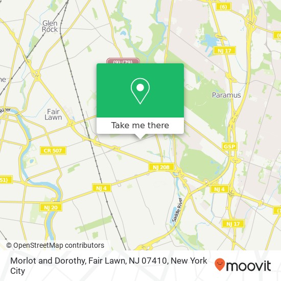 Mapa de Morlot and Dorothy, Fair Lawn, NJ 07410