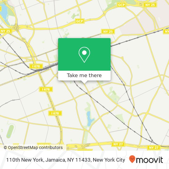 Mapa de 110th New York, Jamaica, NY 11433