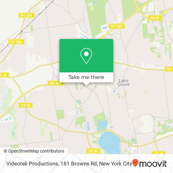 Videotek Productions, 181 Browns Rd map