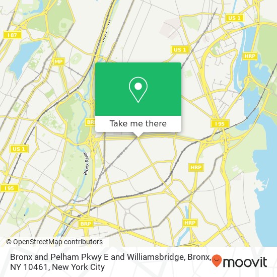 Bronx and Pelham Pkwy E and Williamsbridge, Bronx, NY 10461 map