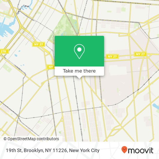 19th St, Brooklyn, NY 11226 map