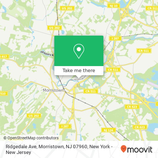 Ridgedale Ave, Morristown, NJ 07960 map