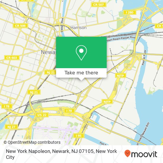 New York Napoleon, Newark, NJ 07105 map