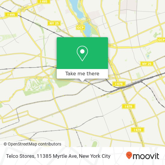 Mapa de Telco Stores, 11385 Myrtle Ave
