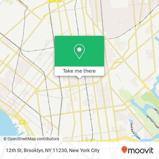 Mapa de 12th St, Brooklyn, NY 11230