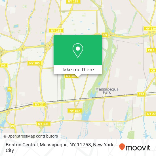 Boston Central, Massapequa, NY 11758 map