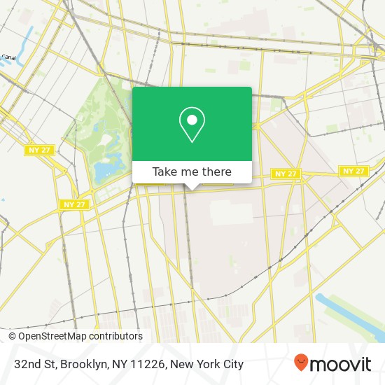 Mapa de 32nd St, Brooklyn, NY 11226