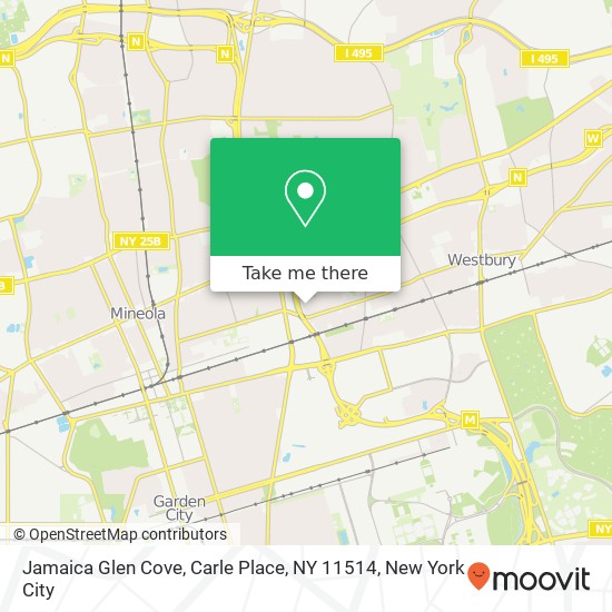 Jamaica Glen Cove, Carle Place, NY 11514 map