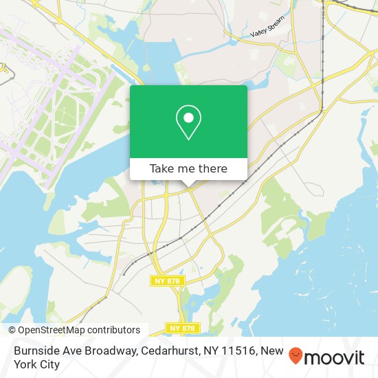 Burnside Ave Broadway, Cedarhurst, NY 11516 map