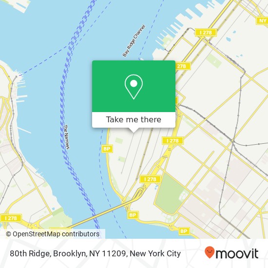 80th Ridge, Brooklyn, NY 11209 map