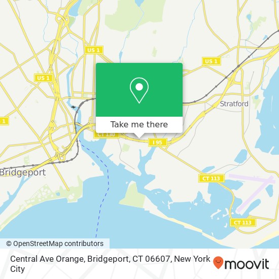 Central Ave Orange, Bridgeport, CT 06607 map