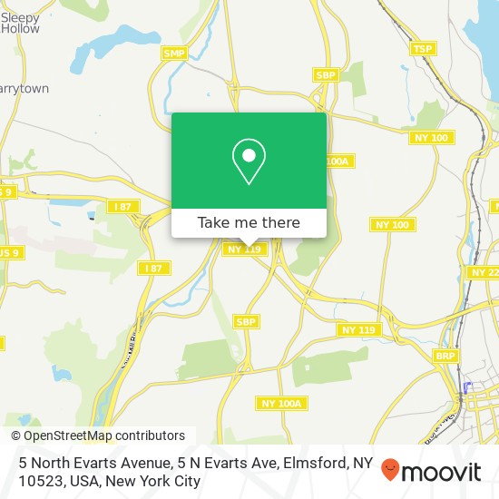 5 North Evarts Avenue, 5 N Evarts Ave, Elmsford, NY 10523, USA map