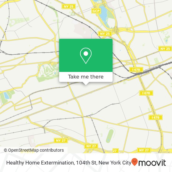 Healthy Home Extermination, 104th St map