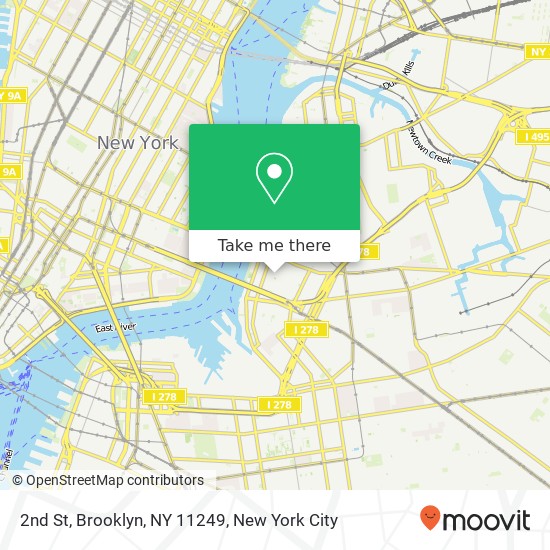 2nd St, Brooklyn, NY 11249 map