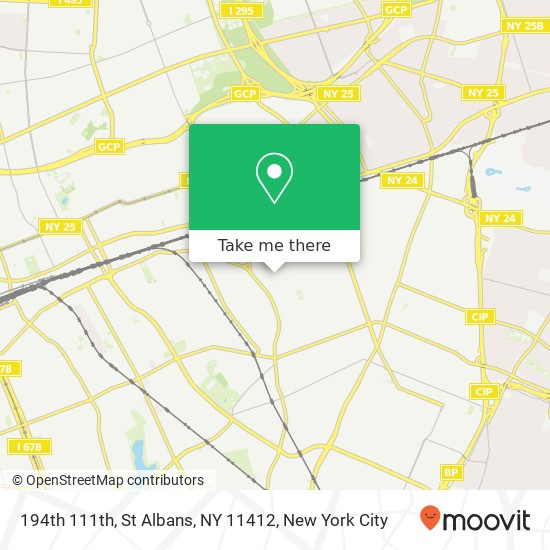 Mapa de 194th 111th, St Albans, NY 11412