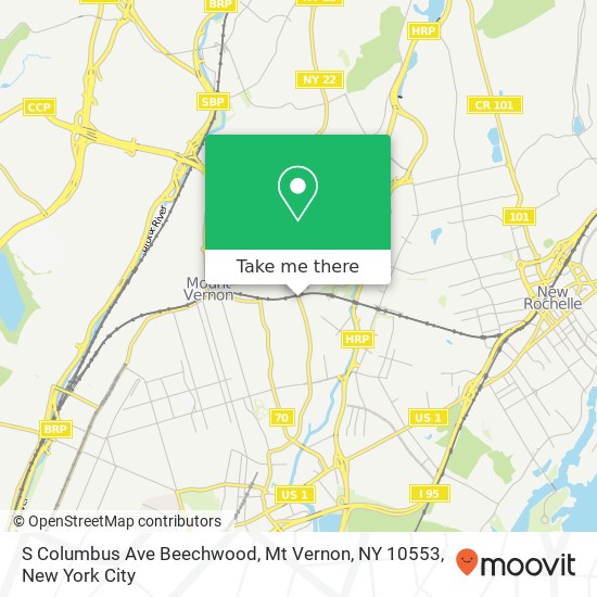 S Columbus Ave Beechwood, Mt Vernon, NY 10553 map