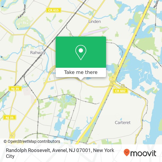 Randolph Roosevelt, Avenel, NJ 07001 map