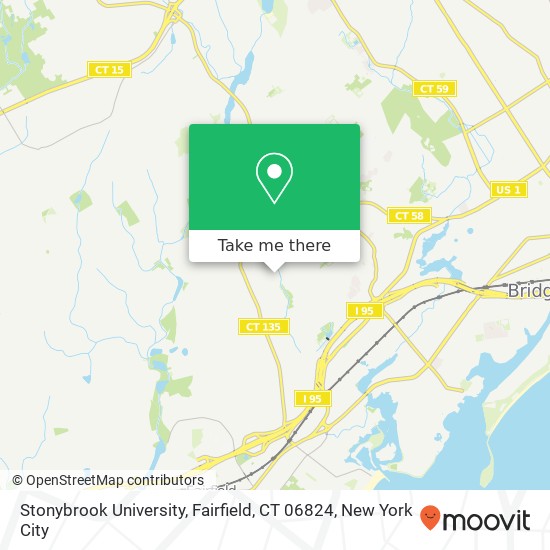 Mapa de Stonybrook University, Fairfield, CT 06824