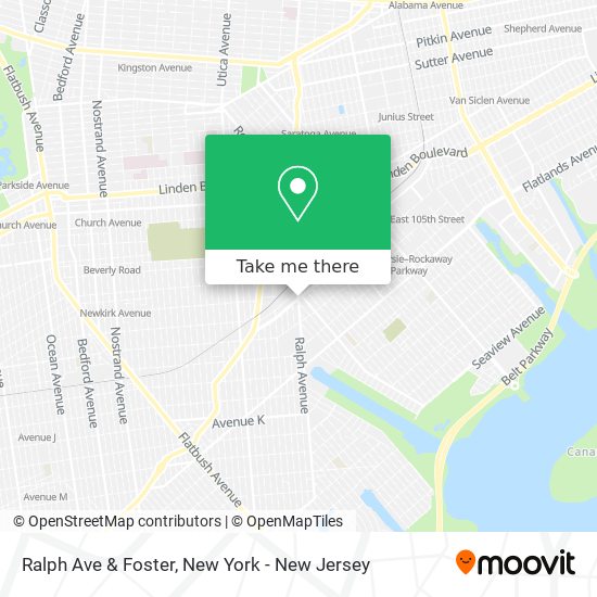 Ralph Ave & Foster map