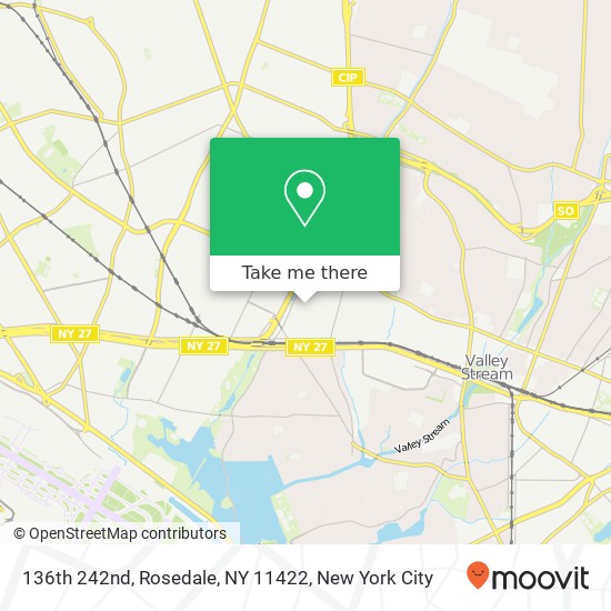 Mapa de 136th 242nd, Rosedale, NY 11422
