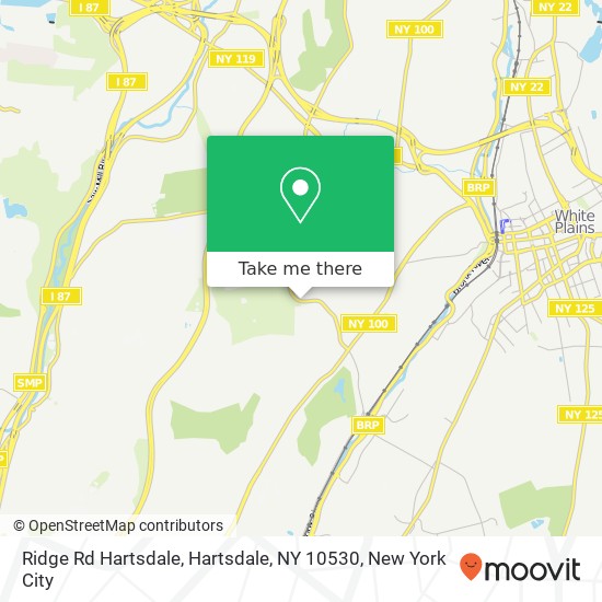 Mapa de Ridge Rd Hartsdale, Hartsdale, NY 10530