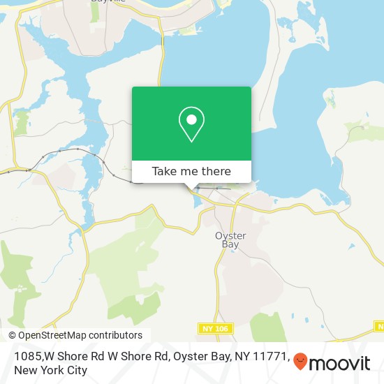 1085,W Shore Rd W Shore Rd, Oyster Bay, NY 11771 map